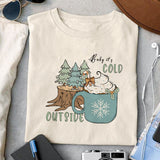 Baby it's cold outside sublimation design, png for sublimation, Christmas PNG, Christmas vibes PNG