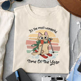 It's the most wonderful time of the year sublimation design, png for sublimation, Christmas PNG,  Christmas Cat PNG