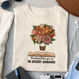 Reading takes you on the greatest adventures sublimation