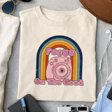 Focus on the good Sublimation design, png for sublimation, Retro design, Inspiration quotes png