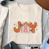 Joy sublimation design, png for sublimation, Christmas PNG, Retro GingerBread PNG