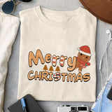 Merry Christmas sublimation design, png for sublimation, Christmas PNG, Retro GingerBread PNG