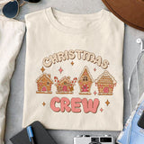 Christmas crew sublimation design, png for sublimation, Christmas PNG, Retro GingerBread PNG