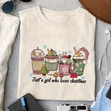 Just a girl who loves Christmas sublimation design, png for sublimation, Christmas PNG, Retro pink christmas PNG