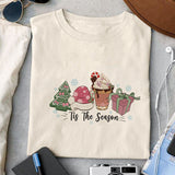 Tis The Season sublimation design, png for sublimation, Christmas PNG, Retro pink christmas PNG