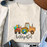 kindergarten sublimation design, png for sublimation, Retro School design, School life PNG