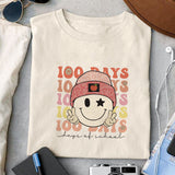 100 days of school sublimation design, png for sublimation, Retro School design, 100 days of school PNG
