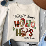 There's some Ho's in this house sublimation design, png for sublimation, Christmas Vintage PNG, Santa PNG