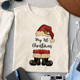 My 1st Christmas sublimation design, png for sublimation, Christmas Vintage PNG, Santa PNG