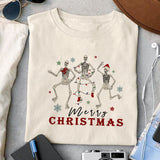 Merry christmas sublimation design, png for sublimation, Christmas PNG, Christmas Skeleton PNG