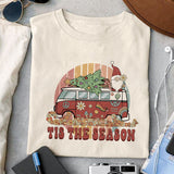 Tis the season sublimation design, png for sublimation, Hippe Christmas PNG, retro vibes PNG