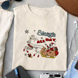 Sleigh all day sublimation design, png for sublimation, Christmas PNG, Christmas Skeleton PNG