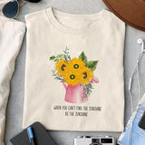 When You Can't Find the Sunshine Be the Sunshine sublimation design, png for sublimation, Retro sunflower PNG, hobbies vibes png