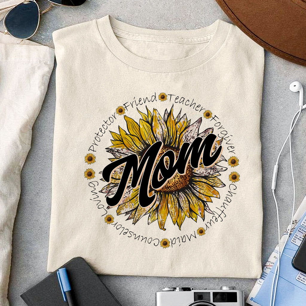 Mom sublimation design, png for sublimation, Retro sunflower PNG, hobb ...