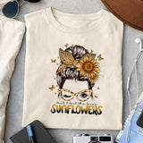 Just a girl who loves sunflowers sublimation design, png for sublimation, Retro sunflower PNG, hobbies vibes png