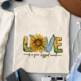 Love Paw Print Love is a four legged word sublimation design, png for sublimation, Retro sunflower PNG, hobbies vibes png