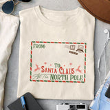 To Santa Claus At The North Pole 1 design sublimation, png for sublimation, Santa Mails PNG,  Christmas SVG