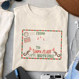 North Pole Express Mail 1 design sublimation, png for sublimation, Santa Mails PNG,  Christmas SVG