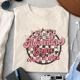 Let the adventure begin class of 2023 sublimation design, png for sublimation, Retro School design, Senior PNG, Graduation day PNG