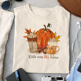 Little miss fall bulous sublimation design, png for sublimation, Autumn PNG, Positive vibe PNG, Autumn vibe PNG