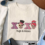 XOXO sublimation design, png for sublimation, Valentine PNG, Funny Valentine Skeleton PNG