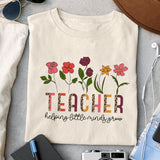 Teacher helping little minds grow Sublimation design, png for sublimation, Retro teacher PNG, Teacher life PNG