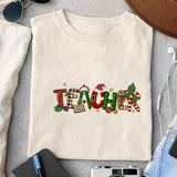 Teacher sublimation design, png for sublimation, Christmas PNG, teacher Christmas PNG