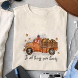 In all things give thanks sublimation design, png for sublimation, Holidays design, Thanksgiving sublimation