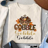 Gobble Gobble Gobble sublimation design, png for sublimation, Holidays design, Thanksgiving sublimation