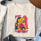 Sorry I'm busy tonight sublimation design, png for sublimation, Halloween png, Voodoo dolls png png