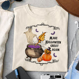 Make Halloween great again sublimation design, png for sublimation, Vintage Halloween design, Halloween styles