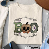 Boo sublimation design, png for sublimation, Vintage Halloween design, Halloween styles