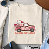 Loads of love sublimation design, png for sublimation, Valentine PNG, Retro valentine PNG