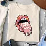 Gimme some sugar sublimation design, png for sublimation, Valentine PNG, Retro valentine PNG