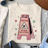 Caution you might fall in love sublimation design, png for sublimation, Valentine PNG, Retro Valentine Mama PNG