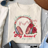 You make my heart skip a beat sublimation design, png for sublimation, Valentine PNG, Retro Valentine Mama PNG