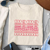 Mama x4 sublimation design, png for sublimation, Valentine PNG, Retro Valentine Mama PNG