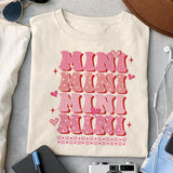 Mini Mini Mini Mini sublimation design, png for sublimation, Valentine PNG, Retro Valentine Mama PNG