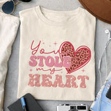 You stole my heart heart thief sublimation design, png for sublimation, Valentine PNG, Retro Valentine Mama PNG