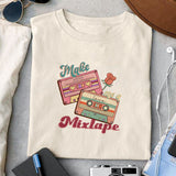 Make me a mixtape sublimation design, png for sublimation, Valentine PNG, Retro valentine PNG