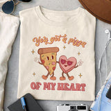 You got a pizza of my heart sublimation design, png for sublimation, Valentine PNG, Retro valentine PNG