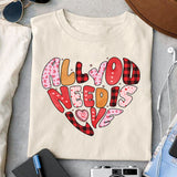 All you need is love sublimation design, png for sublimation, Valentine PNG, Retro valentine PNG