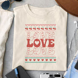 Love SVG design, svg for sublimation, Valentine SVG, Retro Valentine ugly sweater SVG