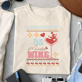 Be Mine Wine SVG design, svg for sublimation, Valentine SVG, Retro Valentine ugly sweater SVG