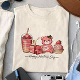 Happy Valentine's day sublimation design, png for sublimation, Valentine PNG, Valentine coffee PNG