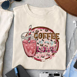 Coffee is my love language sublimation design, png for sublimation, Valentine PNG, Valentine coffee PNG
