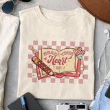 Read your heart out sublimation design