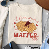 I love you a waffle lot SVG design