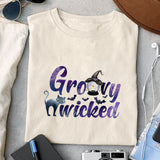 Groovy wicked sublimation design, png for sublimation, Halloween characters, Witch cat, Spooky design
