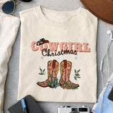 Cowgirl Christmas sublimation design, png for sublimation, Christmas PNG, Western christmas PNG